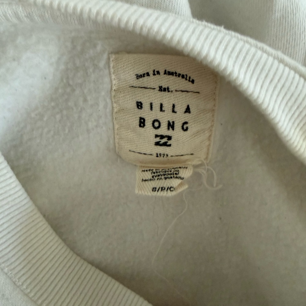 Billabong Cream and Pink Graphic Sweatshirt - Picture 5 of 6